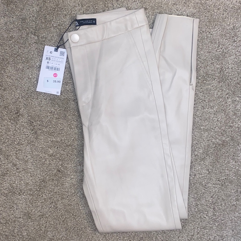 Zara leather pants
